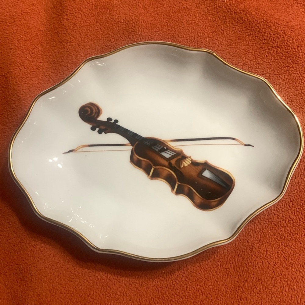 Small Violin Trinket Dish by Andrea by Sadek